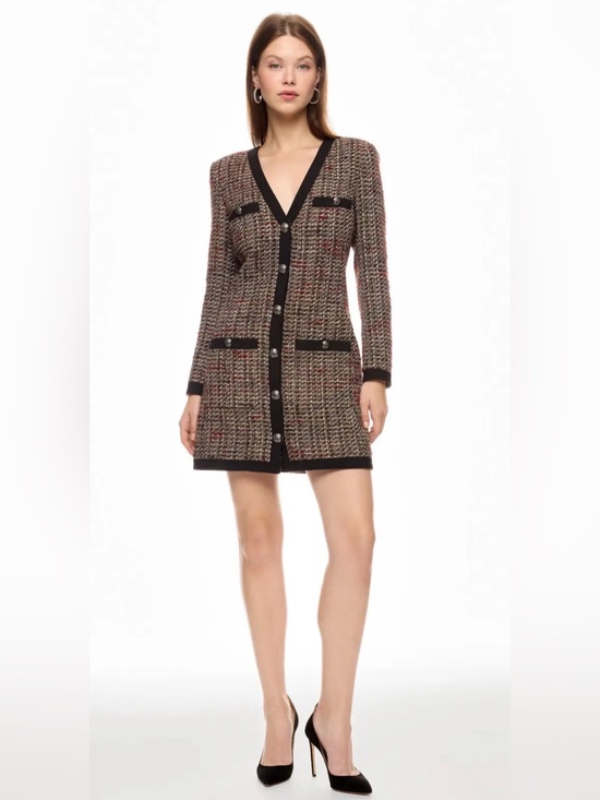 Veronica Beard Dresses & Skirts - Veronica Beard Kenai Metallic Cotton-Blend Tweed Mini Dress